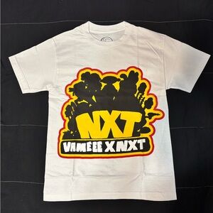 White Graphic Tee with Bold Print(NXT)| Like New-Size S